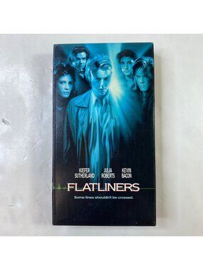 Flatliners 1990 VHS Drama Thriller Julia Roberts Kiefer Sutherland Pre-Owned